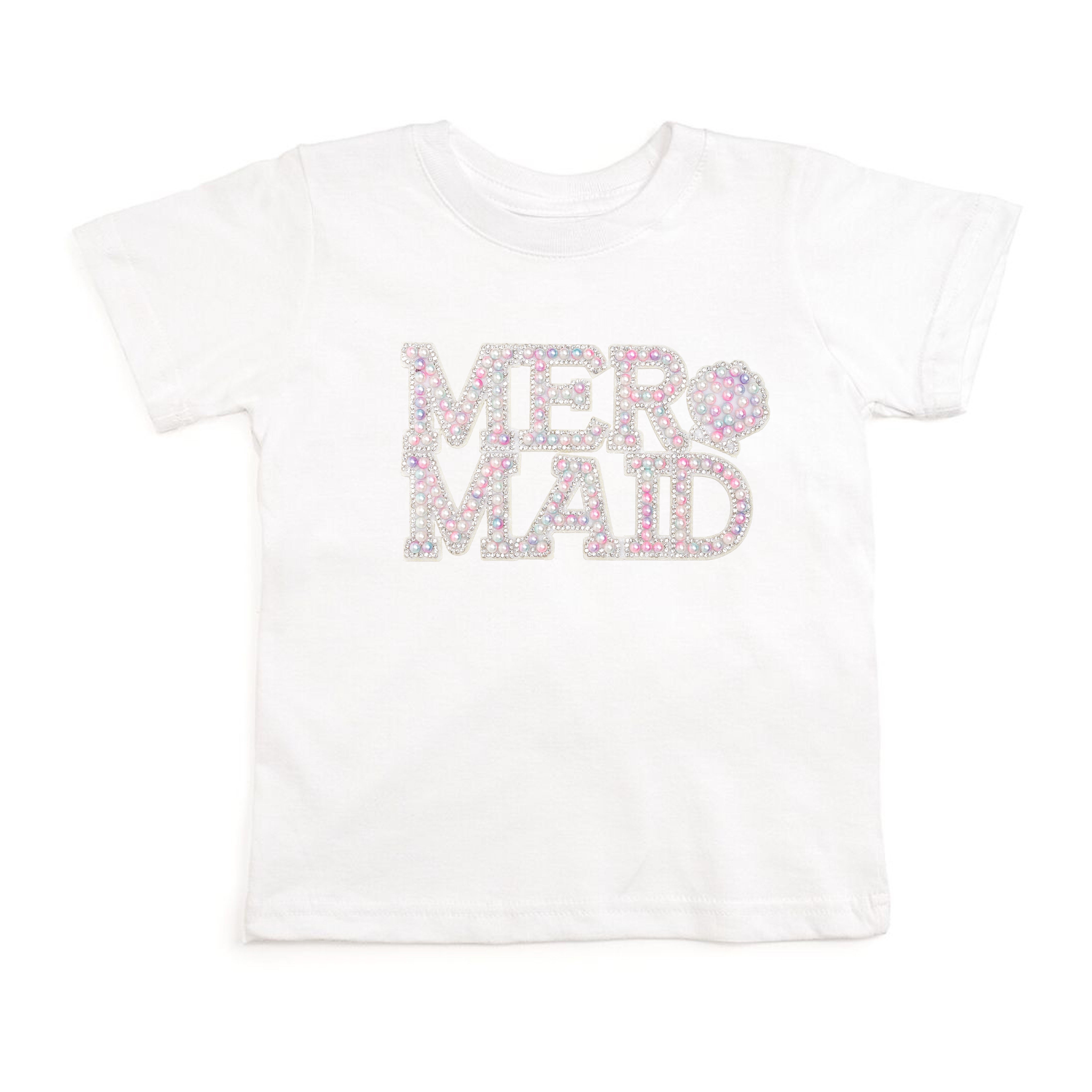 Mermaid Pearl Patch Short Sleeve T-shirt
