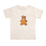 Pumpkin Teddy Bear Patch Short Sleeve T-shirt