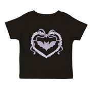Rhinestone Bat Patch Halloween Short Sleeve T-shirt