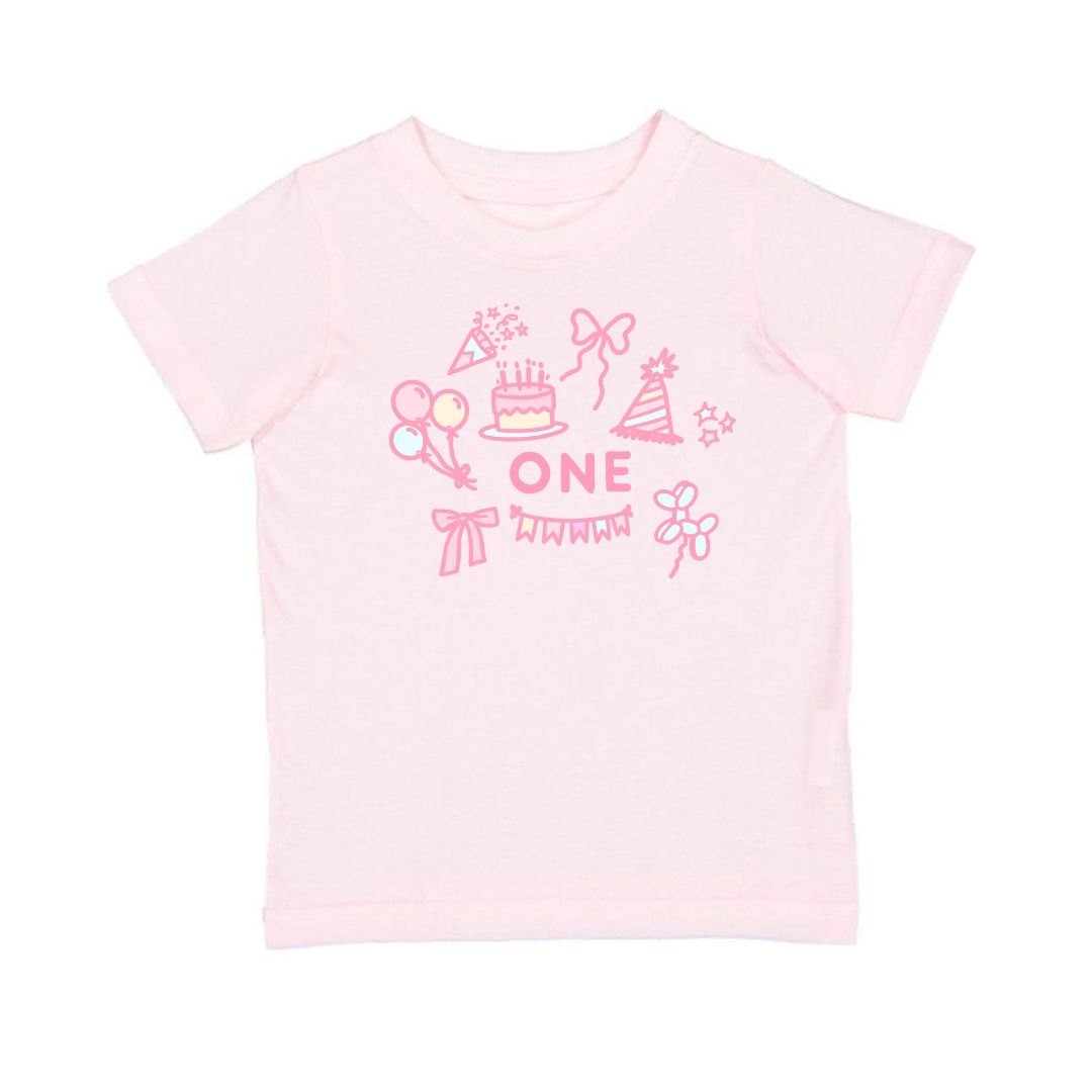 1st Birthday Icon Short Sleeve T-shirt - Ballet