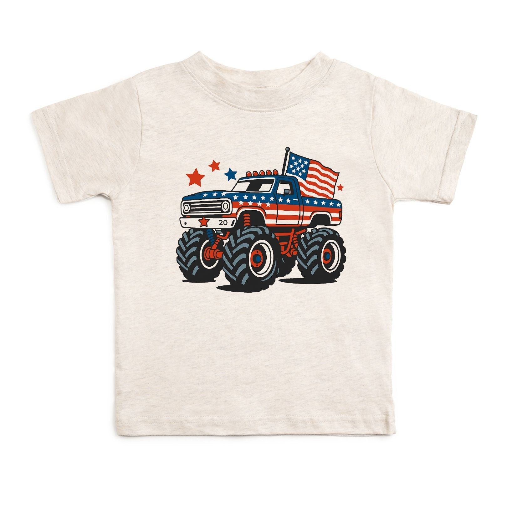 American Monster Truck Short Sleeve T-shirt