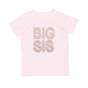 Big Sis Embroidered Patch Short Sleeve T-shirt