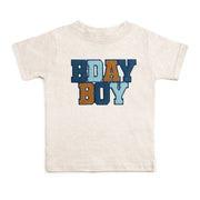 Birthday Boy Patch Short Sleeve T-shirt - Natural Heather