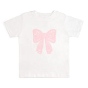 Lace Bow Puff Ink Short Sleeve T-shirt