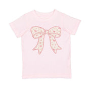 Ditsy Floral Bow Patch Short Sleeve T-shirt