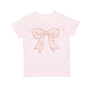 Ditsy Floral Bow Patch Short Sleeve T-shirt