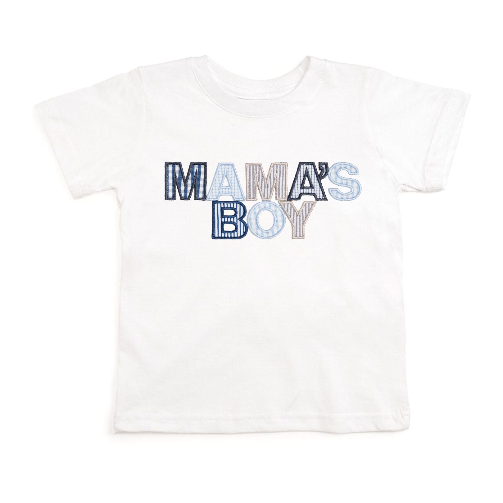 Mama's Boy Patchwork Short Sleeve T-shirt
