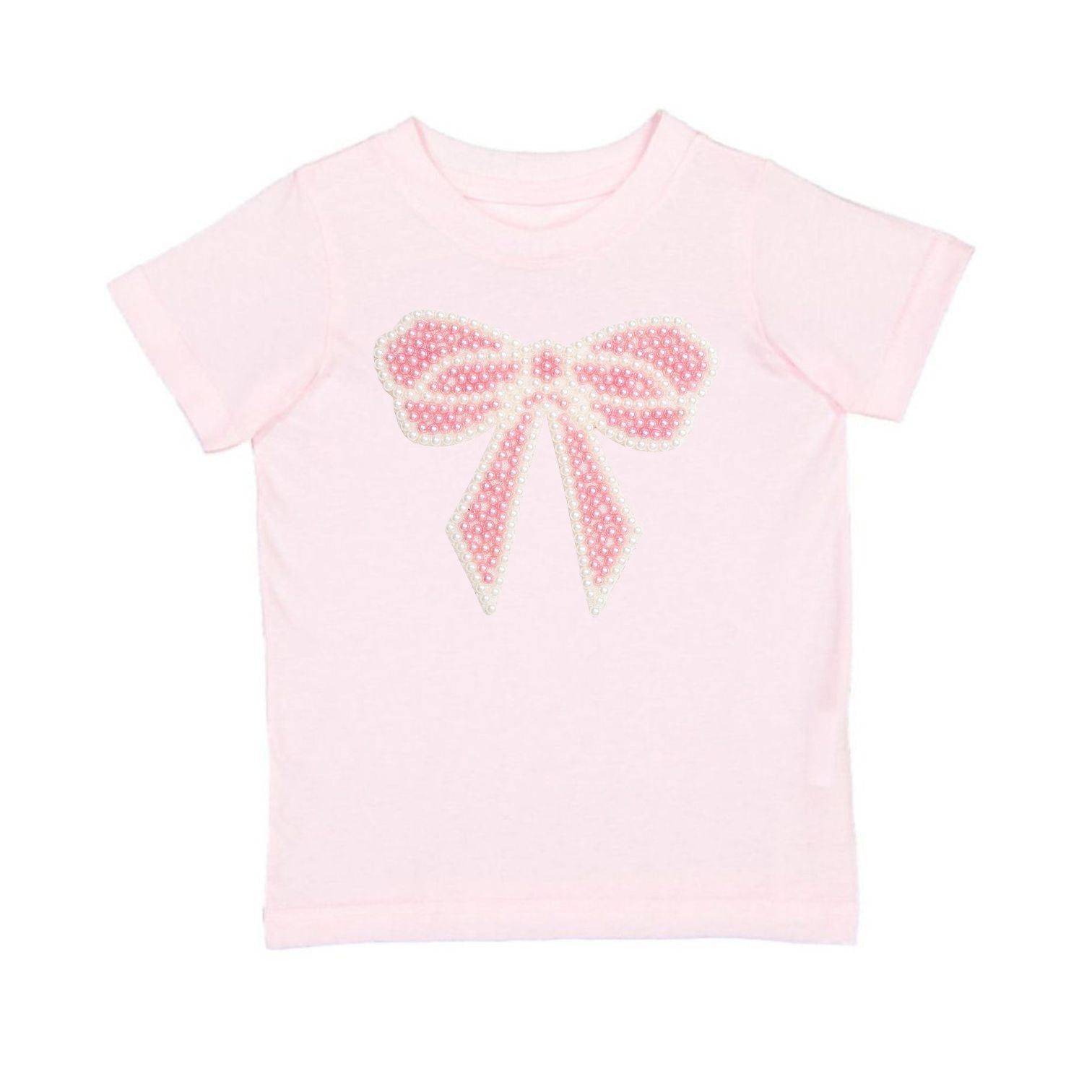 Pearl Bow Patch Short Sleeve T-shirt
