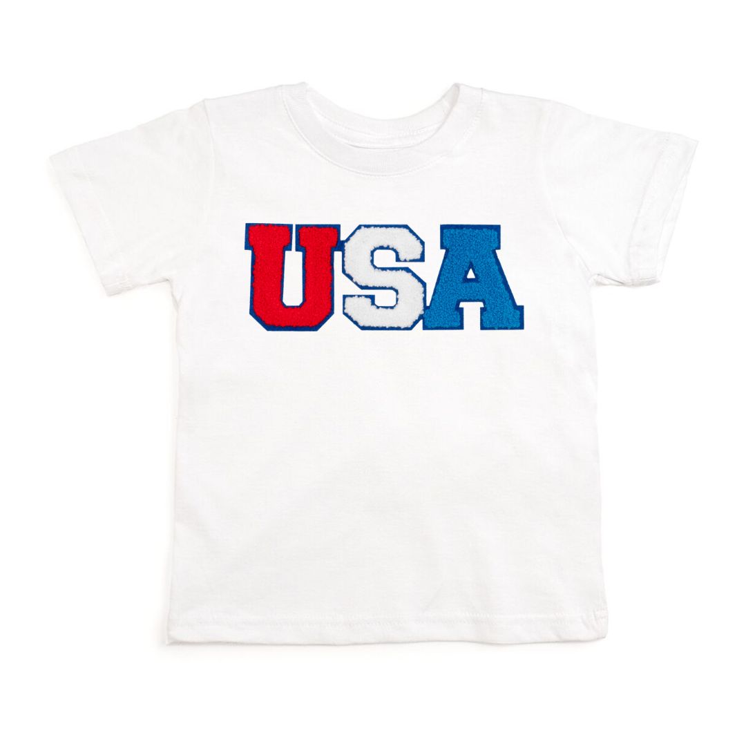 Usa Multi Patch Short Sleeve T-shirt