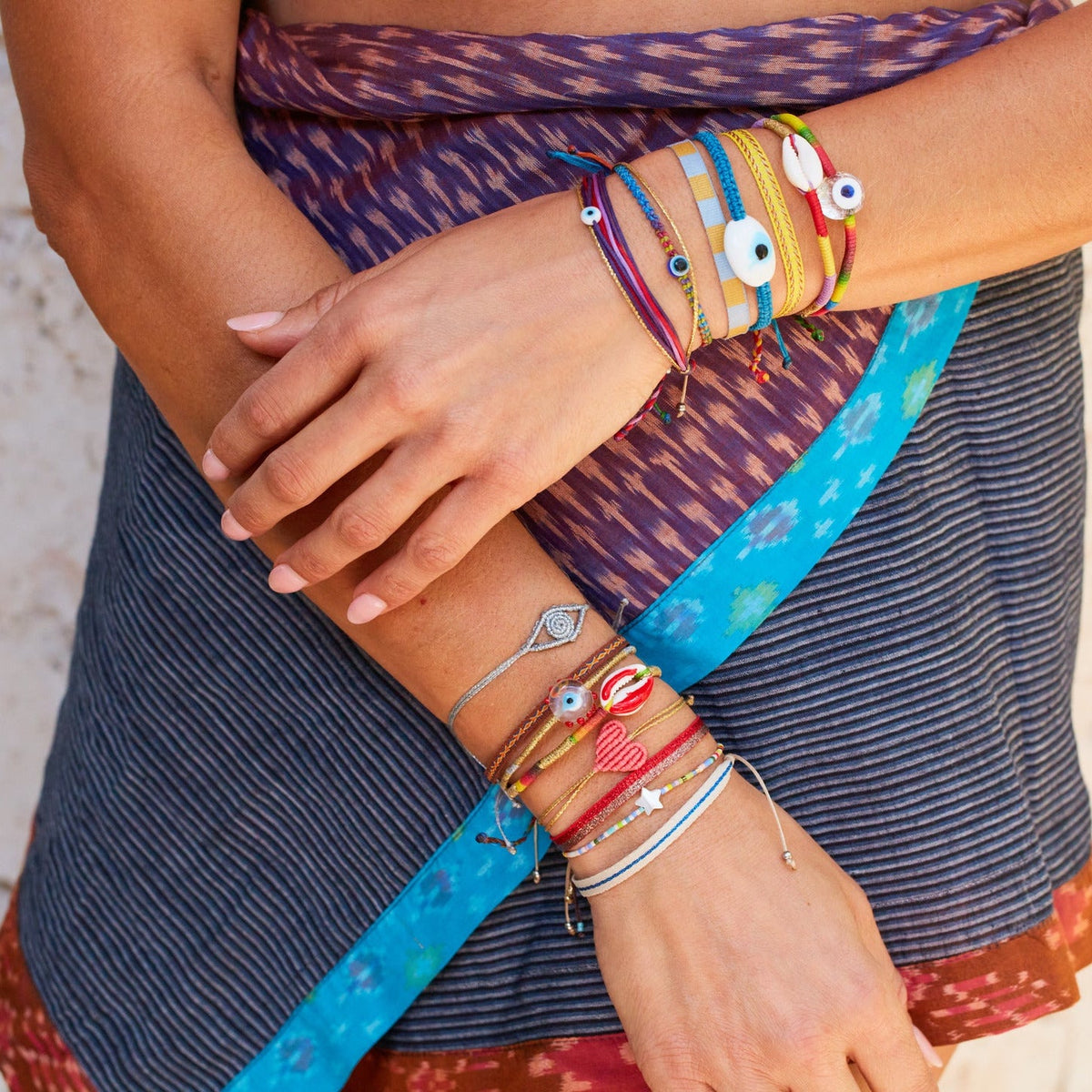 Leah Evil Eye Braided Bracelet