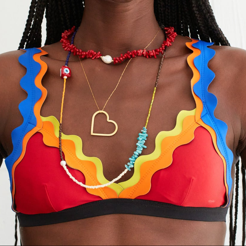Yeji Square Evil Eye Necklace