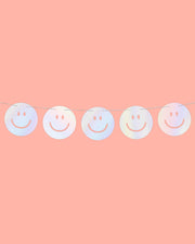 Smiley Banner - Iridescent Foil Banner
