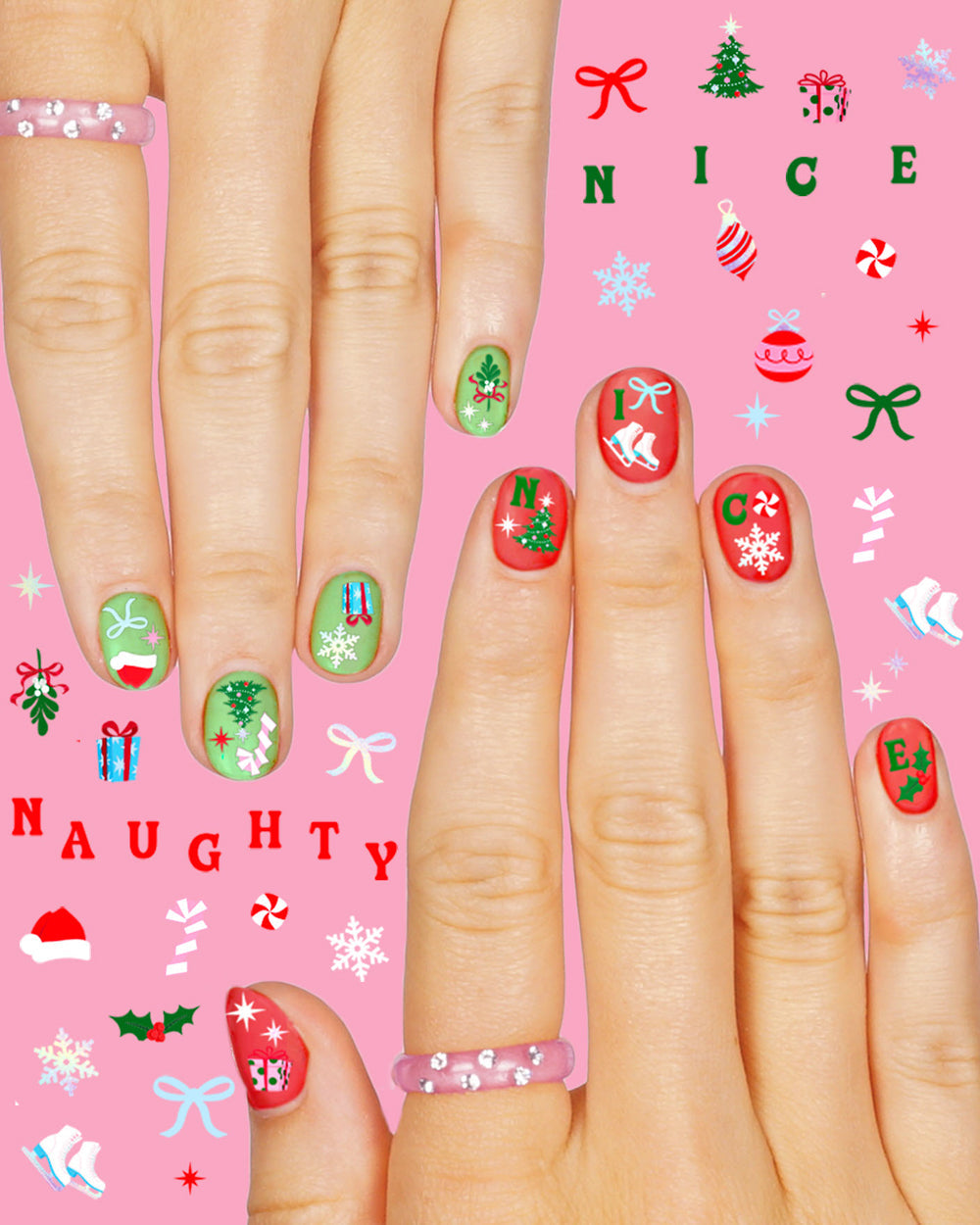 Santa Baby Nail Stickers - 744 Adhesive Nail Stickers