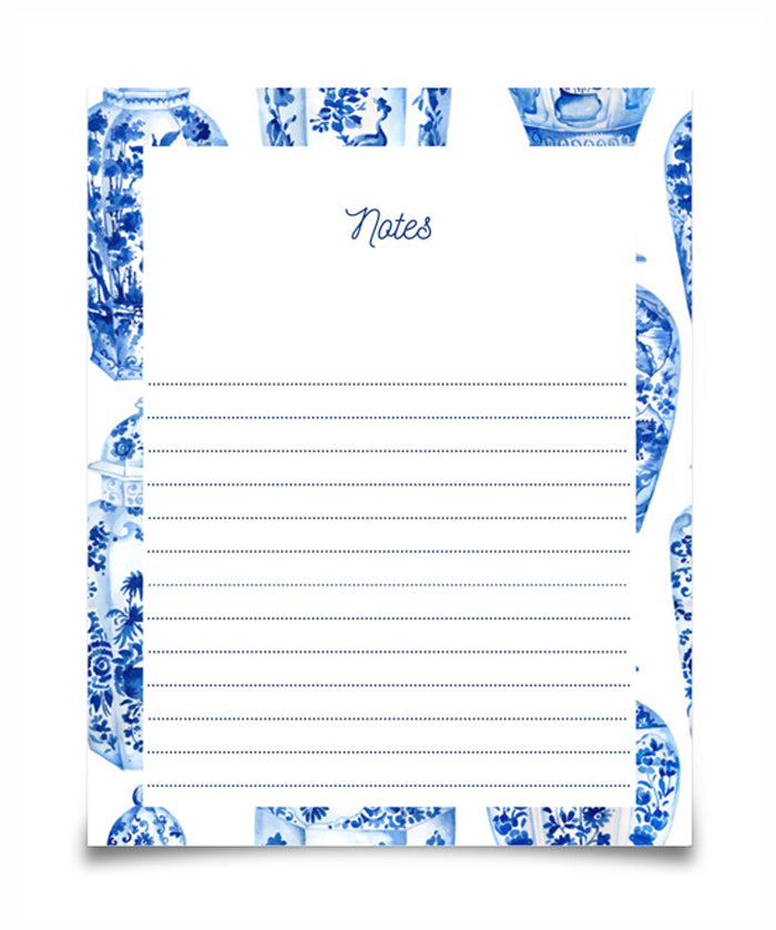 Large Green Ginger Jar Notepad | Notepad By Josil Paperie