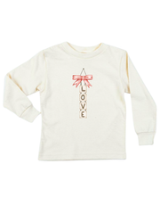 Loved Blocks Bow Organic Kids T-shirt Long Sleeve