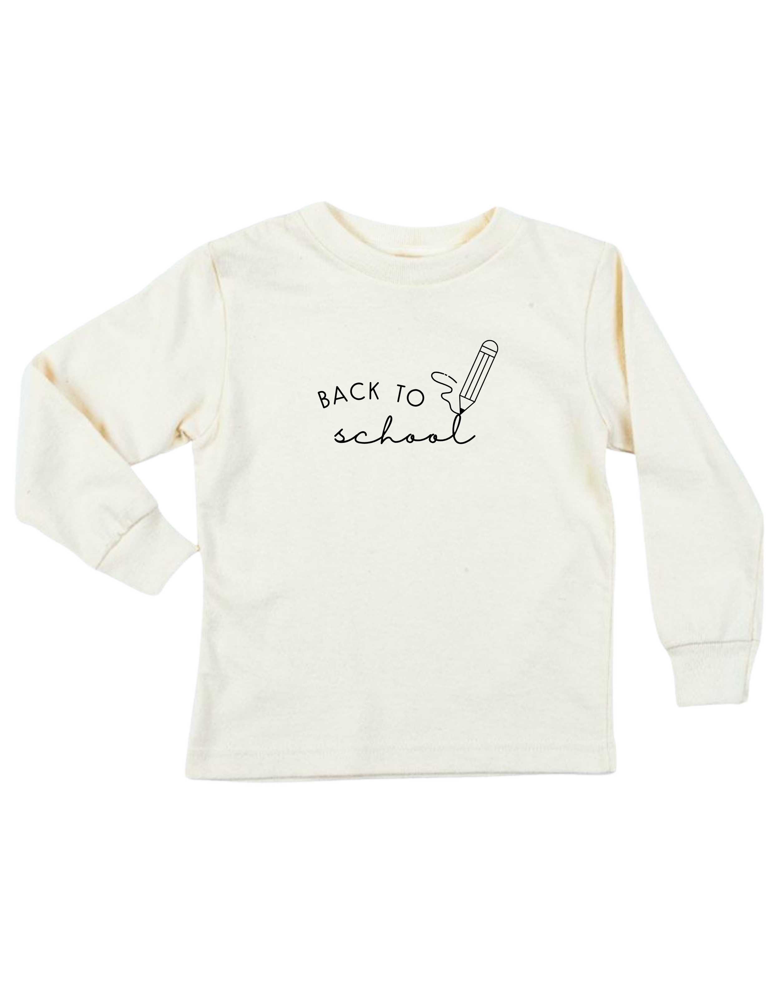 Back To School Organic Kids T-shirt Long Sleeve