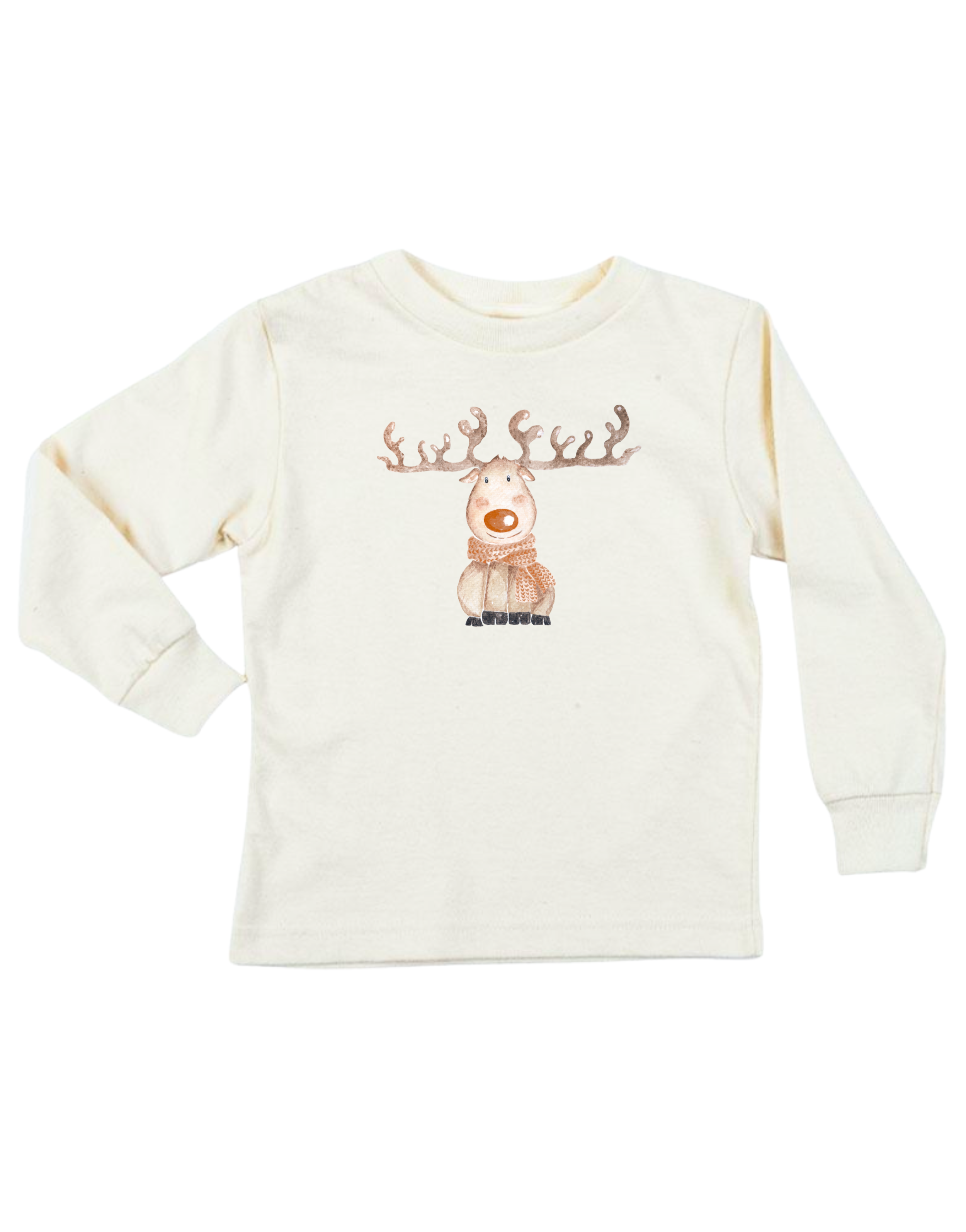 Reindeer Organic Kids T-shirt Long Sleeve