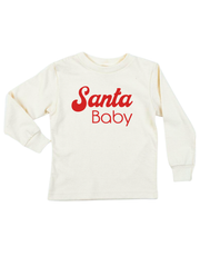 Santa Baby Organic Kids T-shirt Long Sleeve