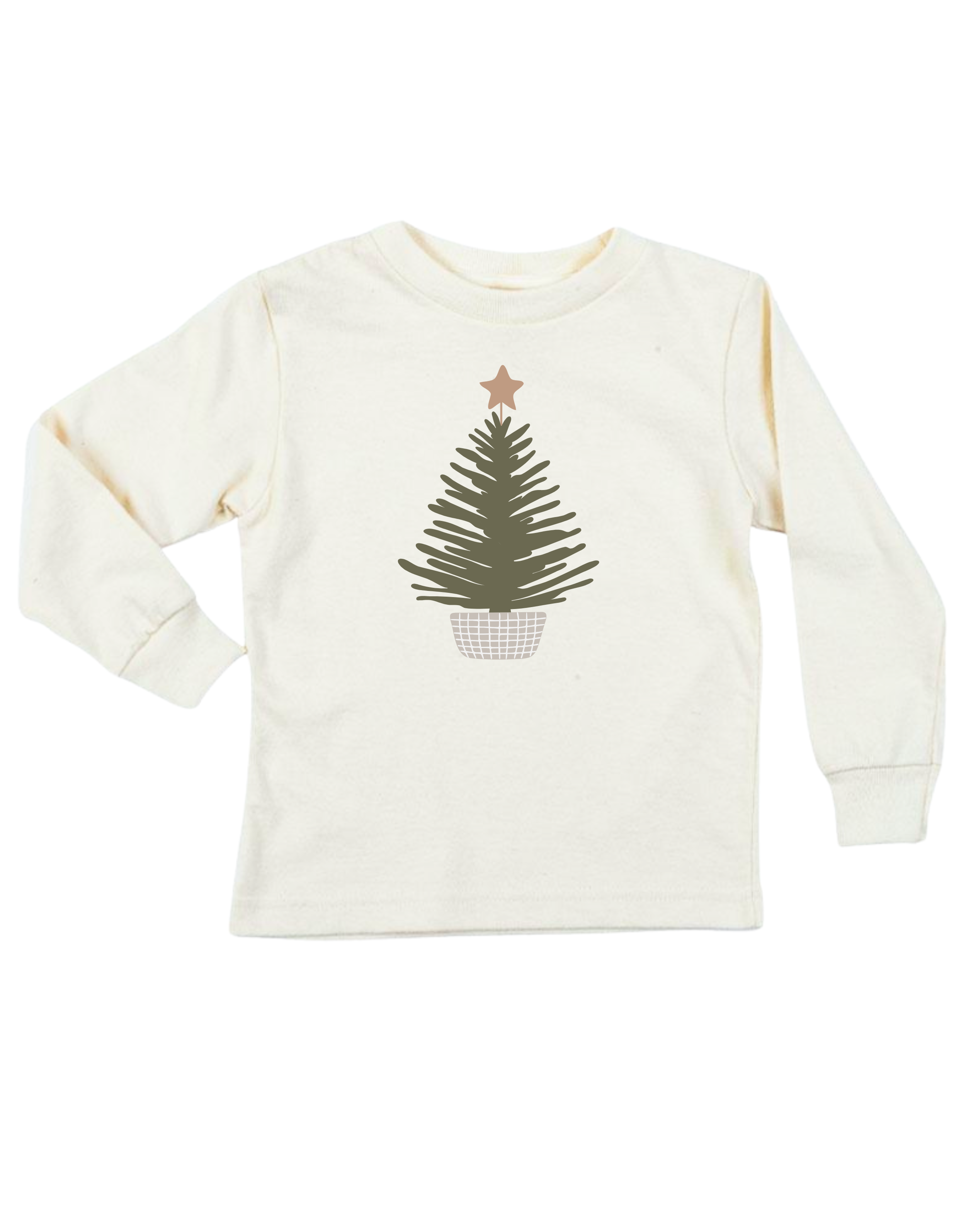 Holiday Tree Organic Kids T-shirt Long Sleeve