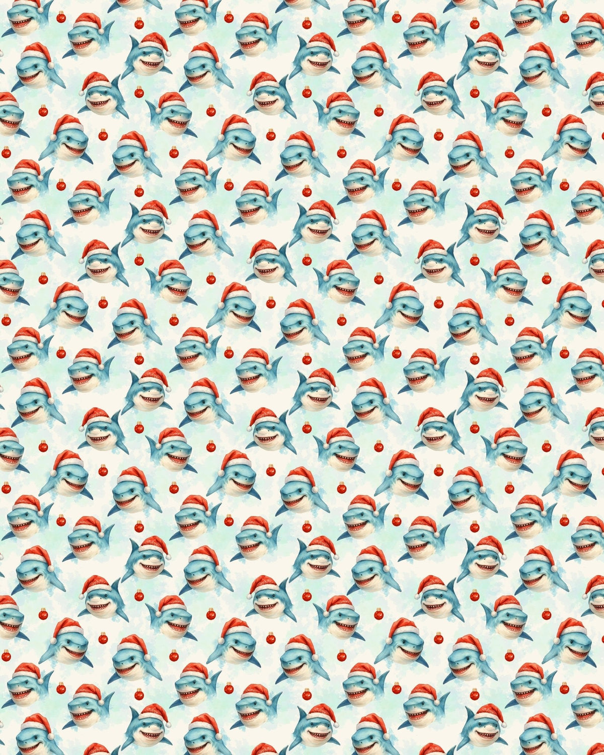 Festive Great Whites Sherpa Blanket