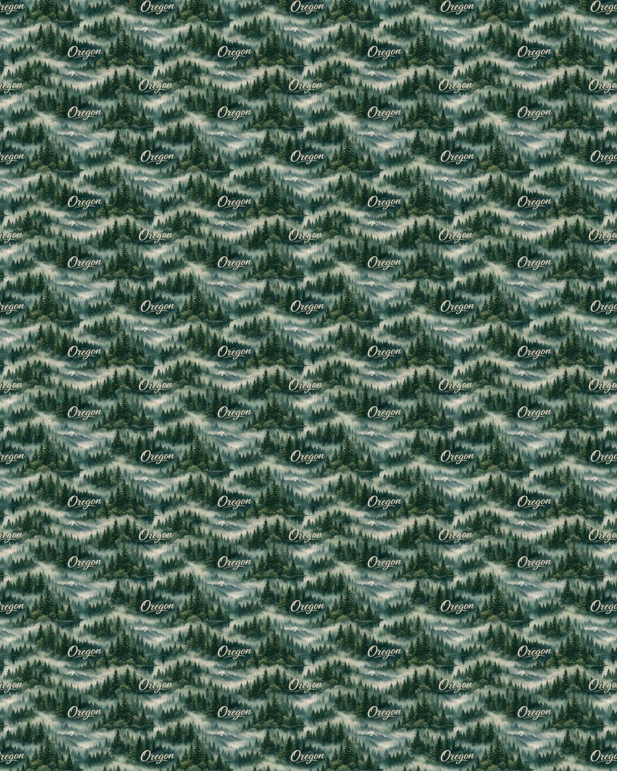 Oregon Forest & Fog Sherpa Blanket