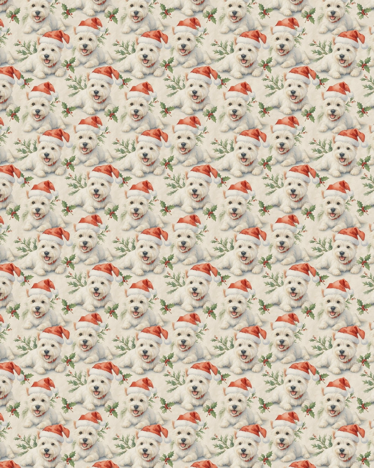 Santa Hat & Holly Hugs Sherpa Blanket