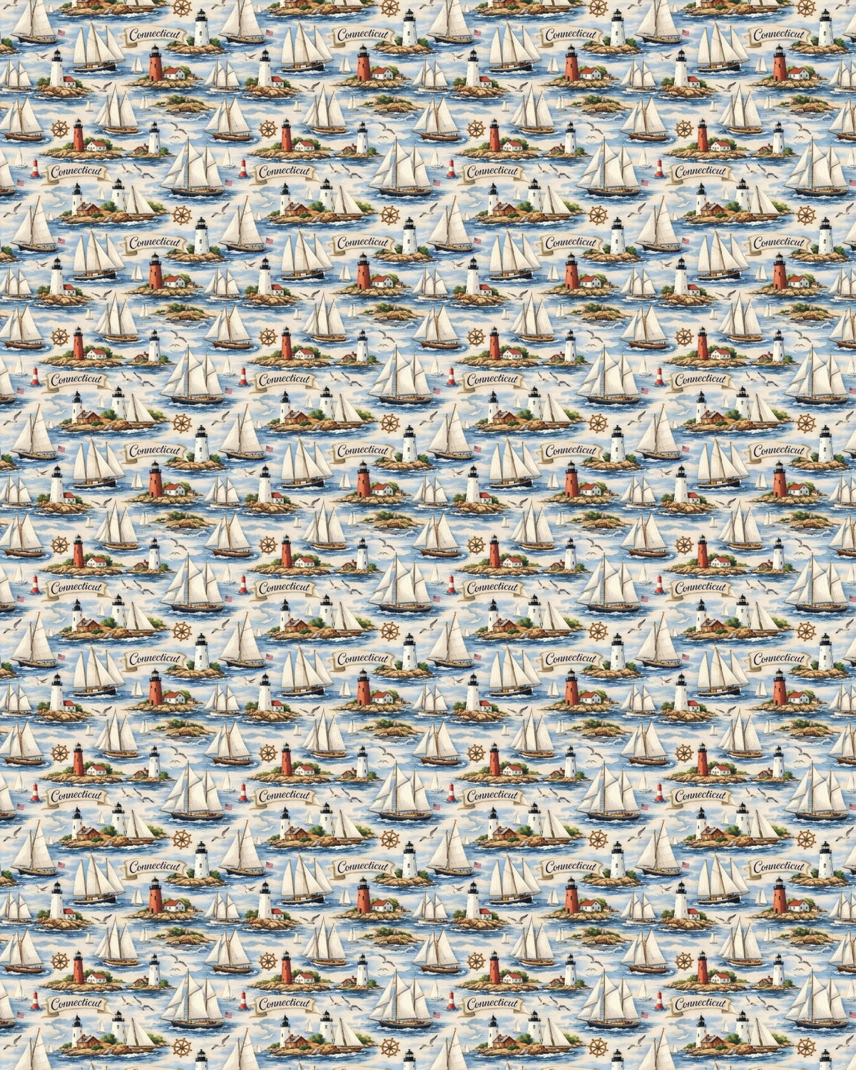 Connecticut Coastal New England Sherpa Blanket