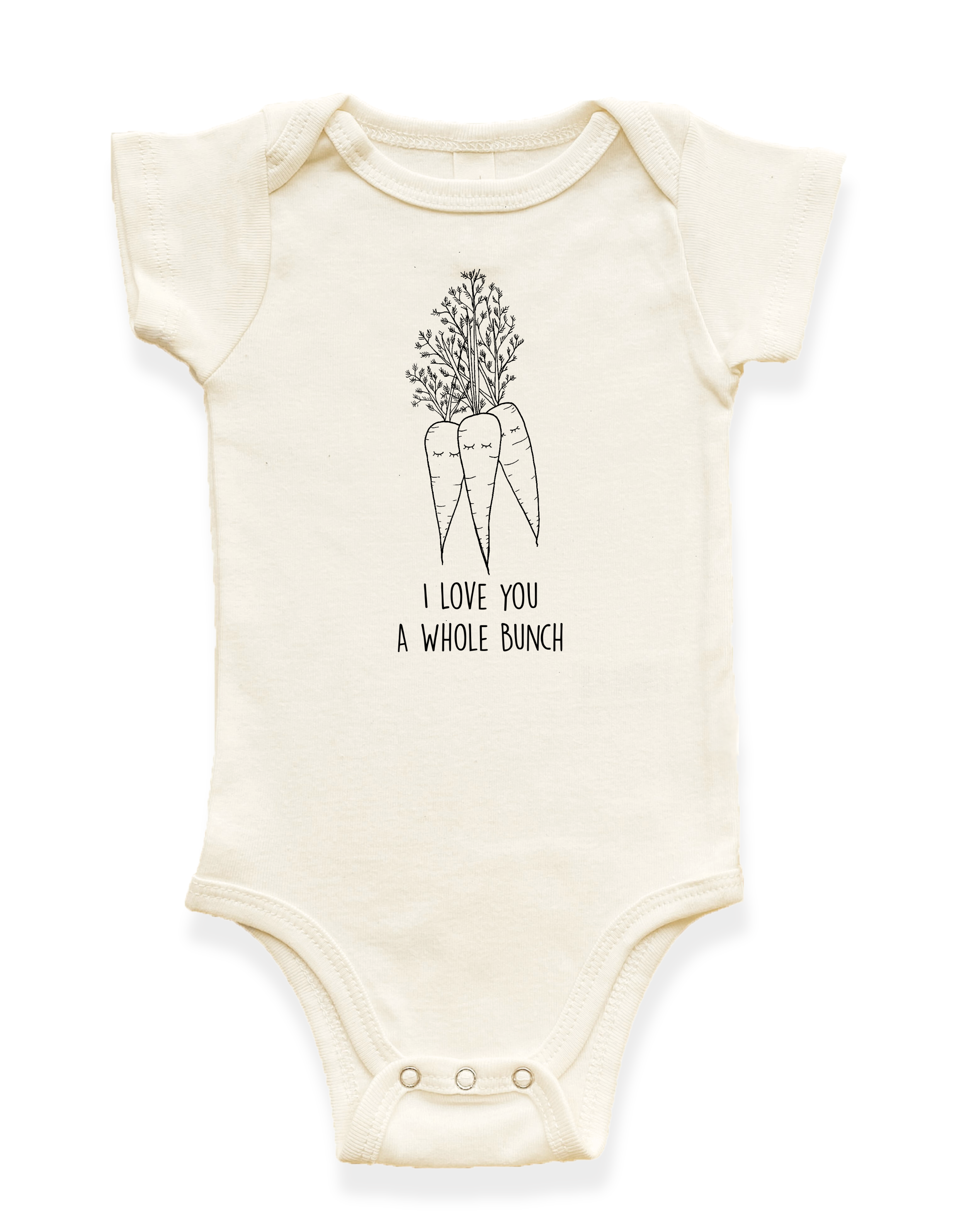 I Love You A Whole Bunch Organic Baby Bodysuit