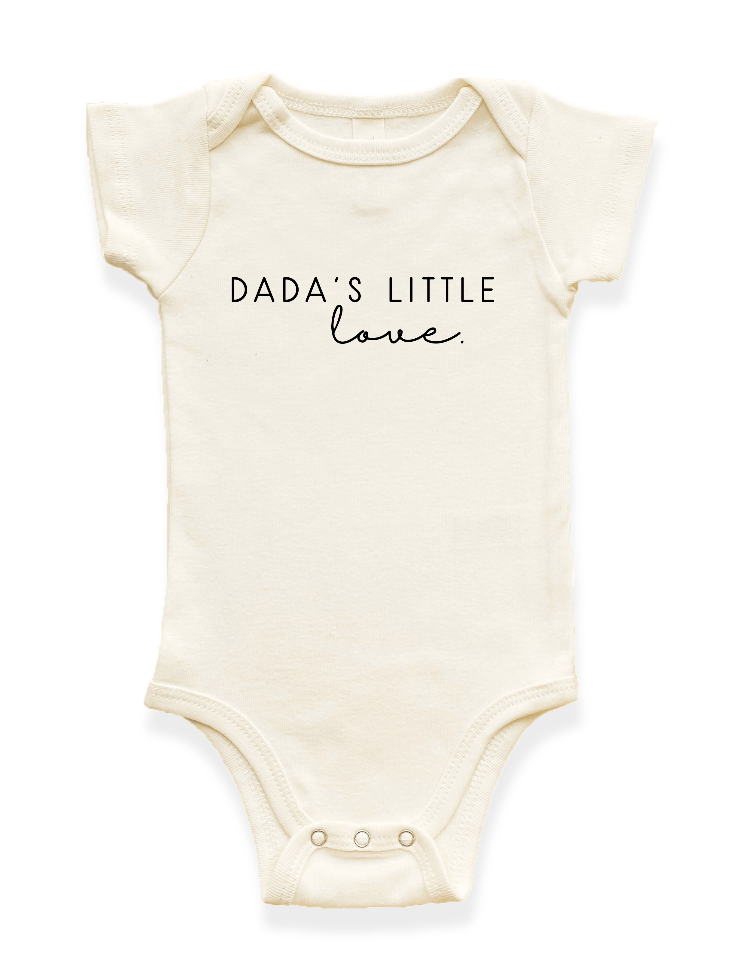 Dada's Little Love Organic Cotton Baby Bodysuit Short Sleeve