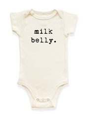 Milk Belly Organic Cotton Baby Bodysuit Short Sleeve