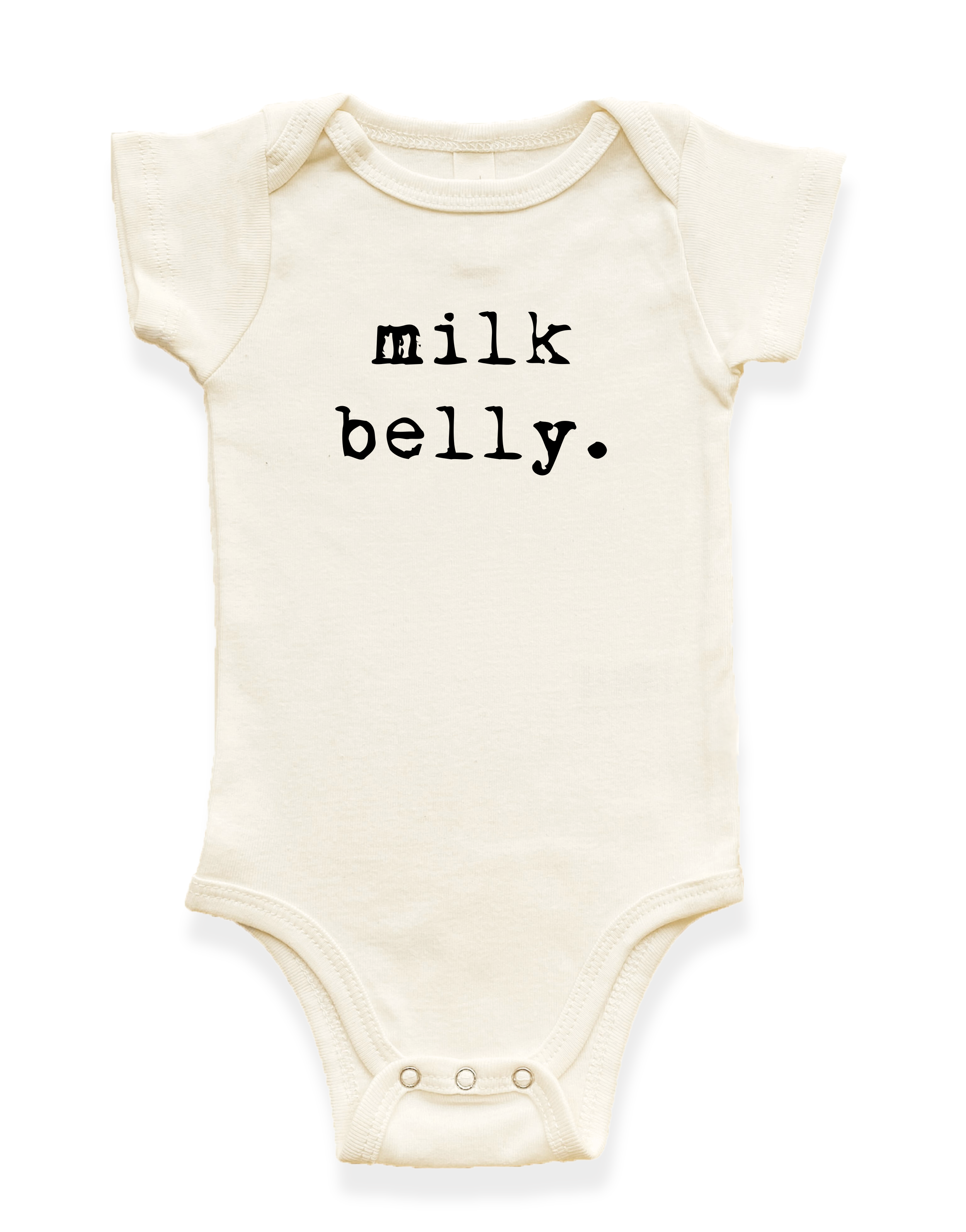 Milk Belly Organic Cotton Baby Bodysuit Short Sleeve