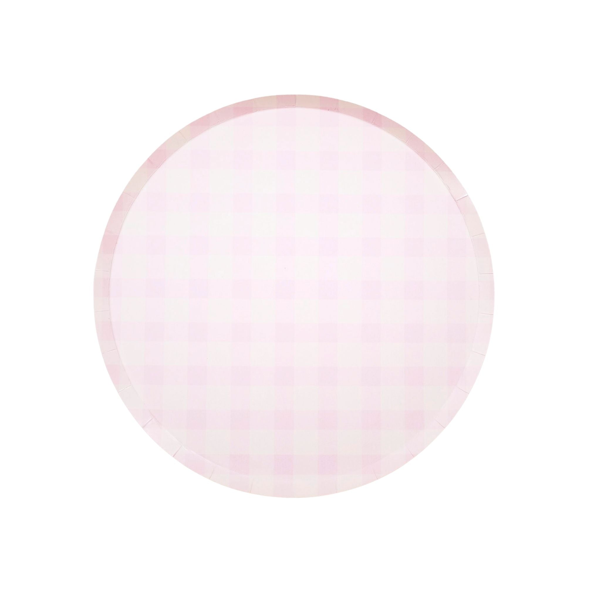 Pink Gingham Plate