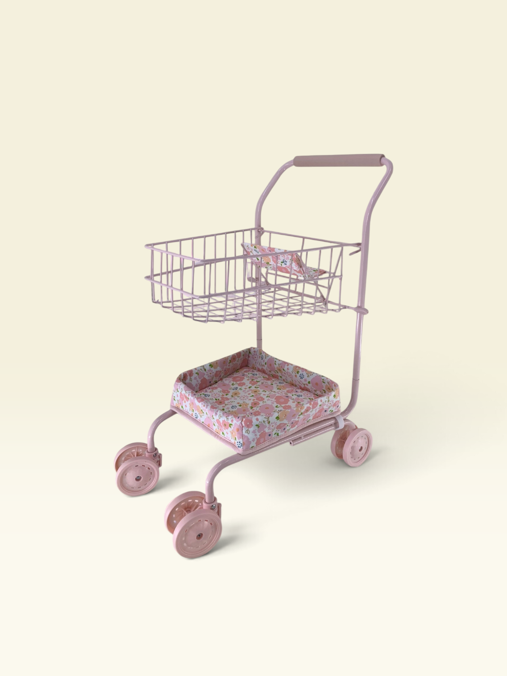 Toy Shopping Cart - Garden Blush