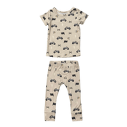 Boys Short Sleeve Lounge Set In Dirt Bikes