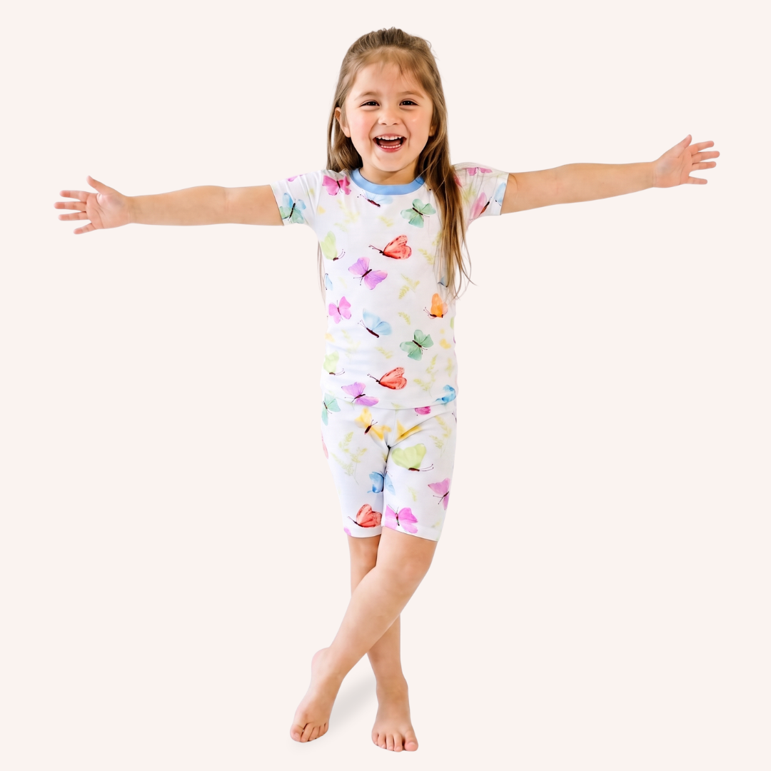 Blossoming Butterfly Short Sleeve Pajamas