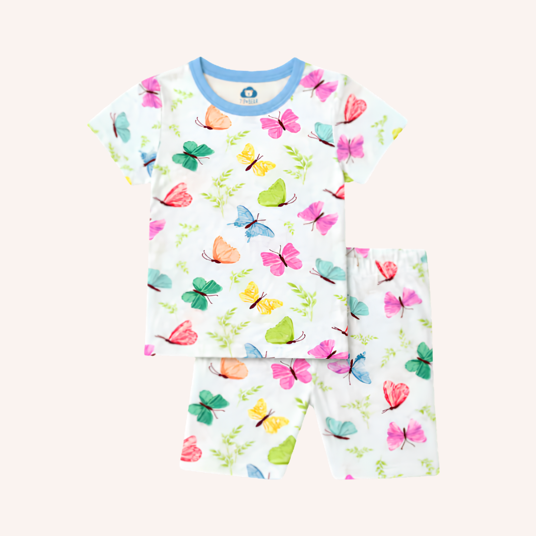 Blossoming Butterfly Short Sleeve Pajamas