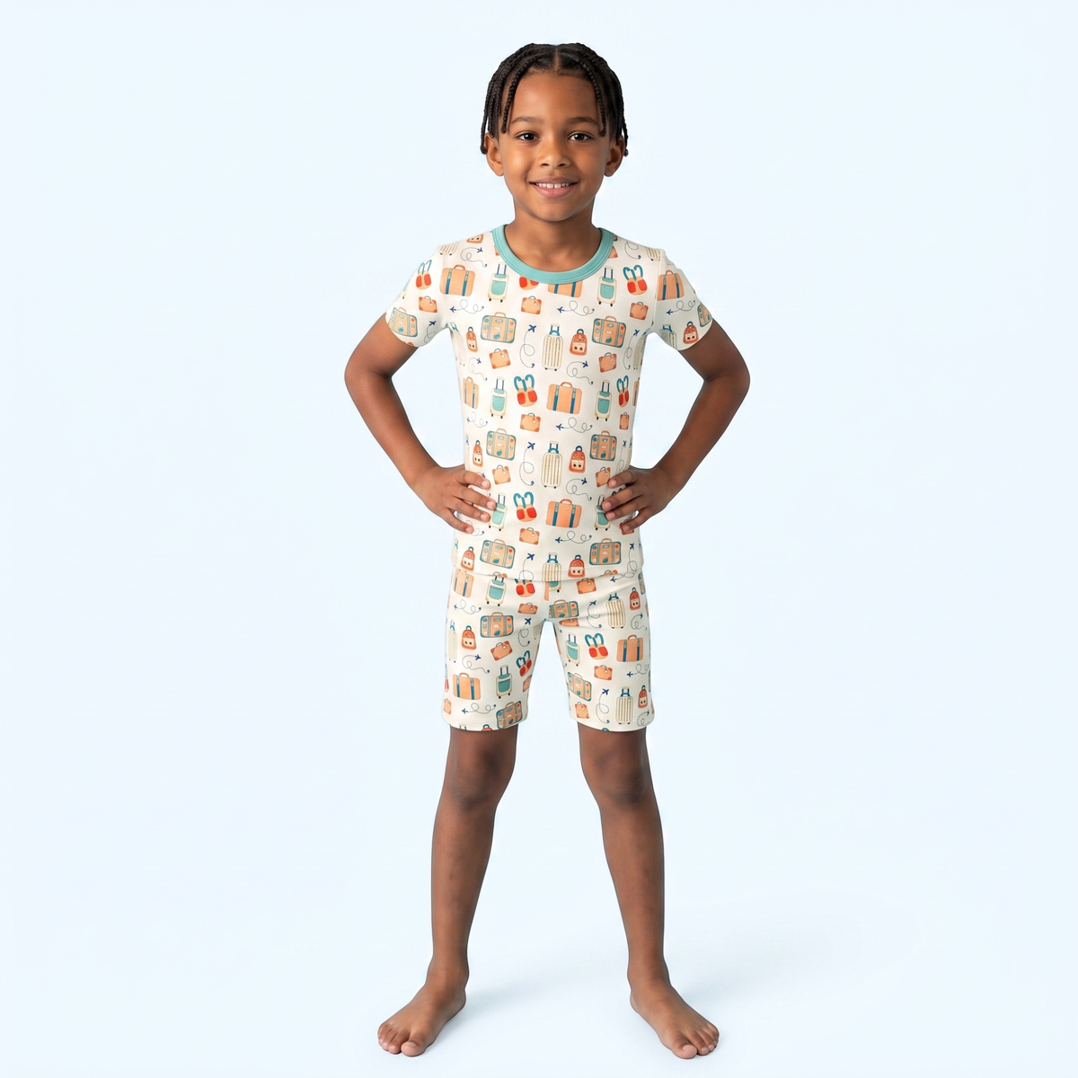 Carry-on Cubs Short Sleeve Pajamas