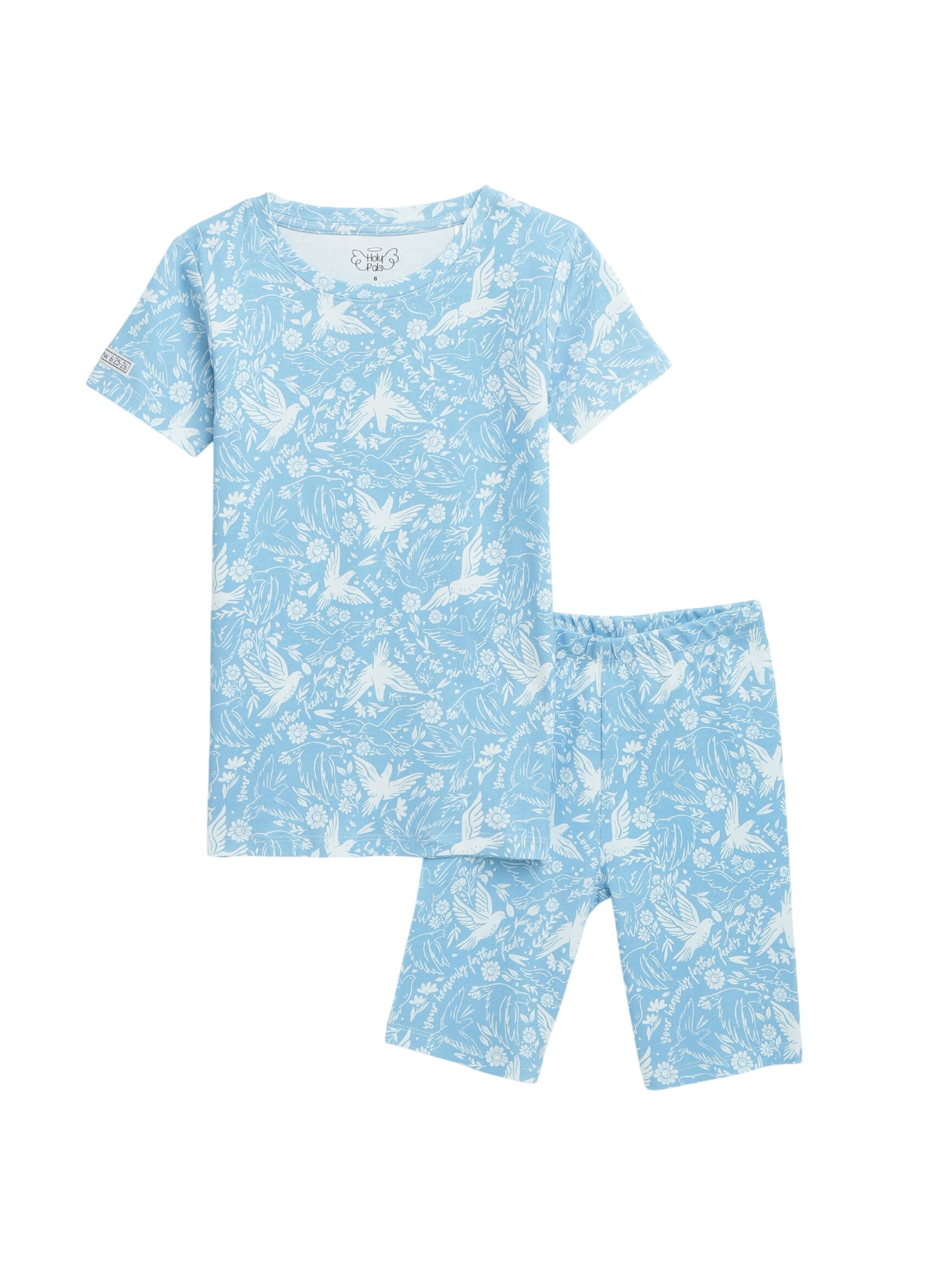 Birds Of The Air Shorts Set Cotton