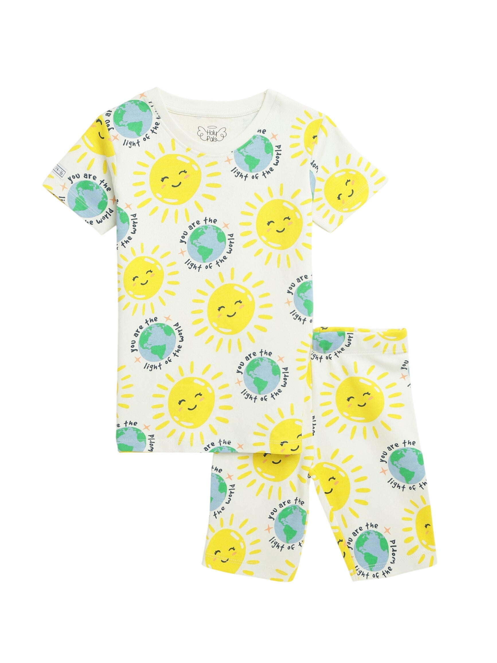Light Of The World Shorts Set Cotton