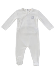 Teddy Wrap Footie - Blue
