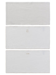 Teddy Au Pane Burp Cloth Set Of 3 - Stone