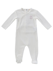 Teddy Wrap Footie - Pink