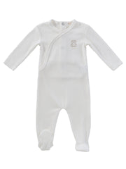 Teddy Wrap Footie - Stone