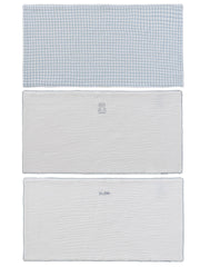 Teddy Au Pane Burp Cloth Set Of 3 - Blue