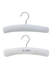 Teddy Au Pane Padded Hanger Set Of 2 - Blue
