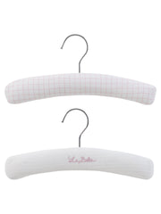 Teddy Au Pane Padded Hanger Set Of 2 - Pink