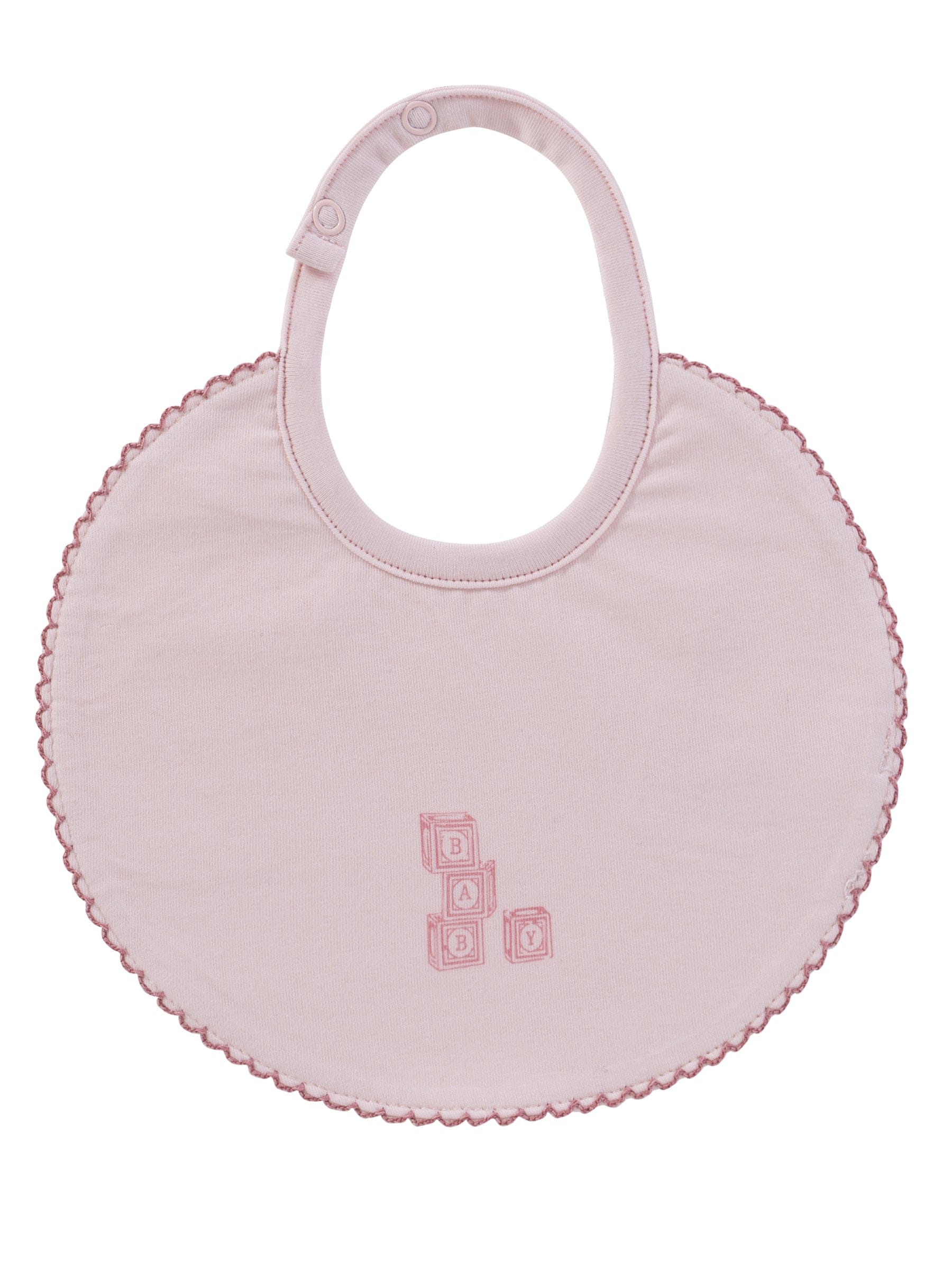 Baby Blocks Bib - Pink