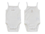 Teddy Au Pane Onesie Set Of 2 - Stone