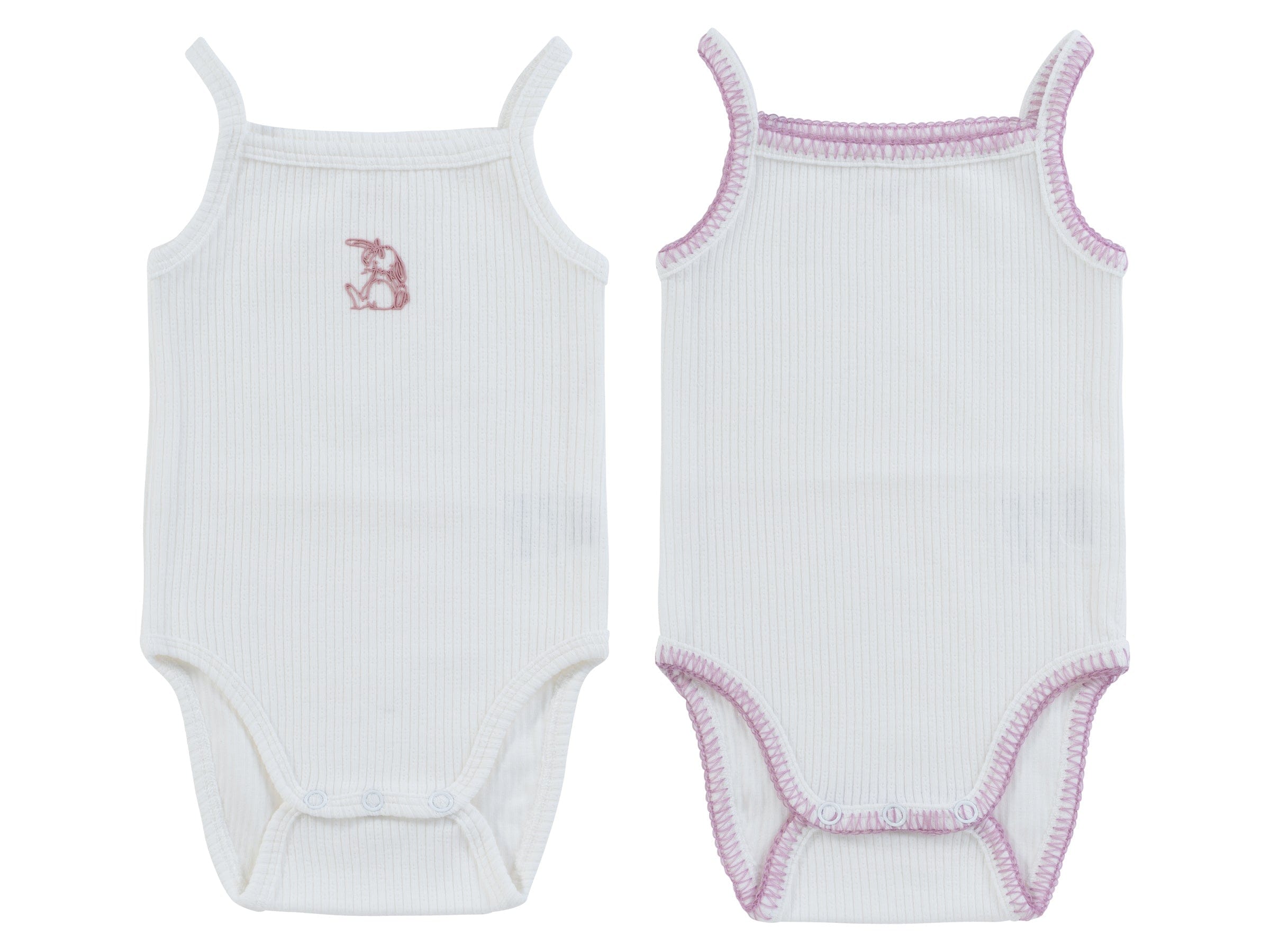 Toile Onesies Set Of 2 - Pink