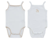 Toile Onesies Set Of 2 - Stone
